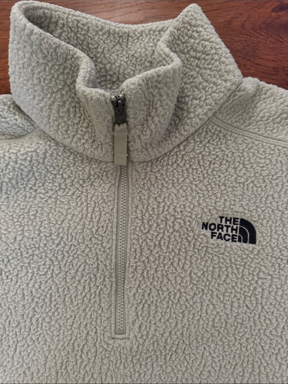 The North Face Women's Mint Green Sherpa Quarter-Zip Pullover - Picture 2 of 6